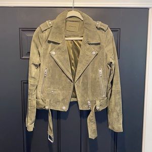 BlankNYC Suede Jacket Olive Small